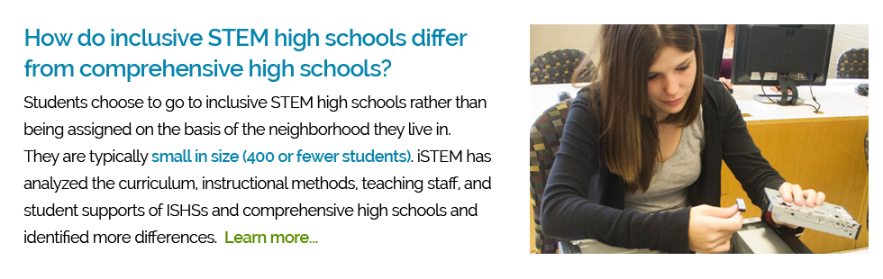 How do ISHSs differ from comprehensive high schools?